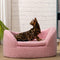 Cat Sofa Couch, Pet Sofa for Cats and Small Dogs, Sherpa Fleece Cat Sleeping Bed, Ultra-Soft Snuggle Cat Sofa for Indoor Kitten, Luxury Mini Dog Couch Sofa Bed, Pink