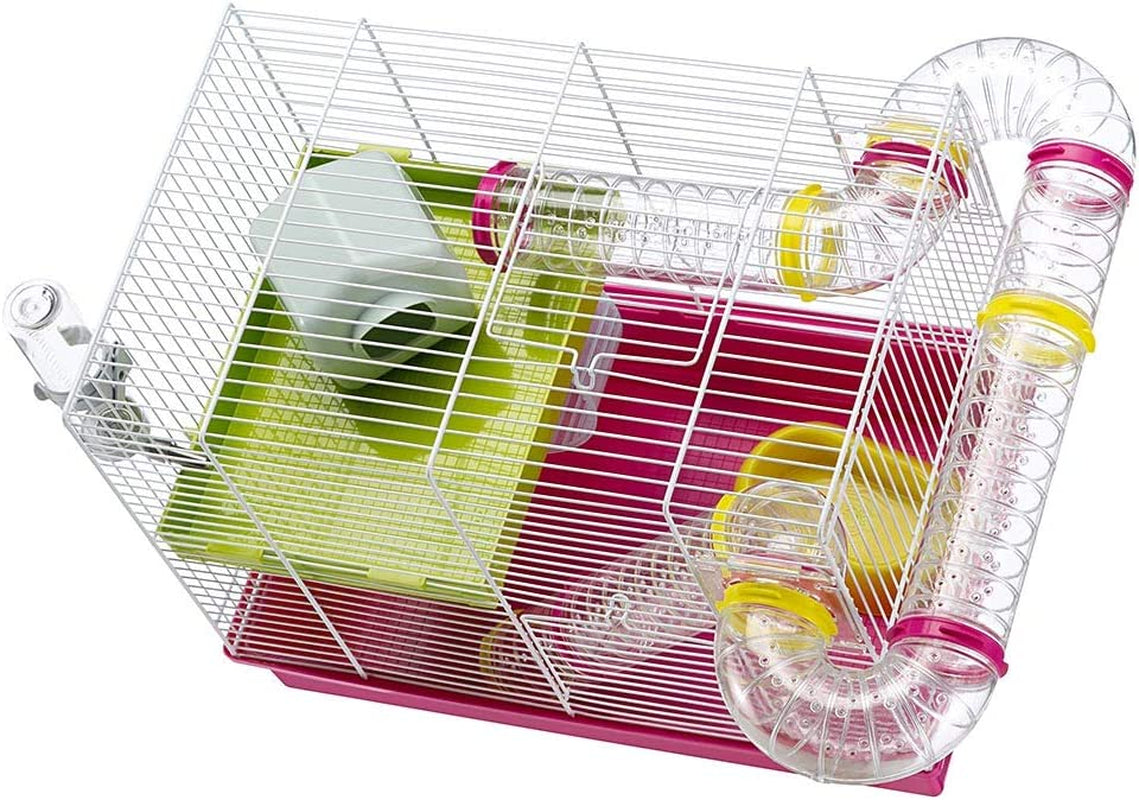 Laura Small Hamster Cage | Fun & Interactive Cage Measures 18.11L X 11.61W X 14.8H & Includes All Accessories