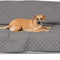 Water-Resistant & Reversible Large Sofa/Couch Cover Protector for Dogs, Cats, & Children - Two-Tone Pinsonic Quilted Living Room Furniture Cover - Gray/Mist, Large Sofa