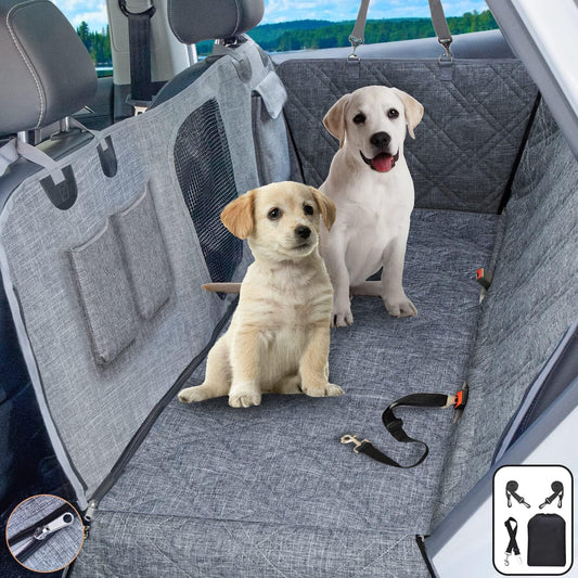 Dog Car Seat Cover for Backe Seat (1080D Black)