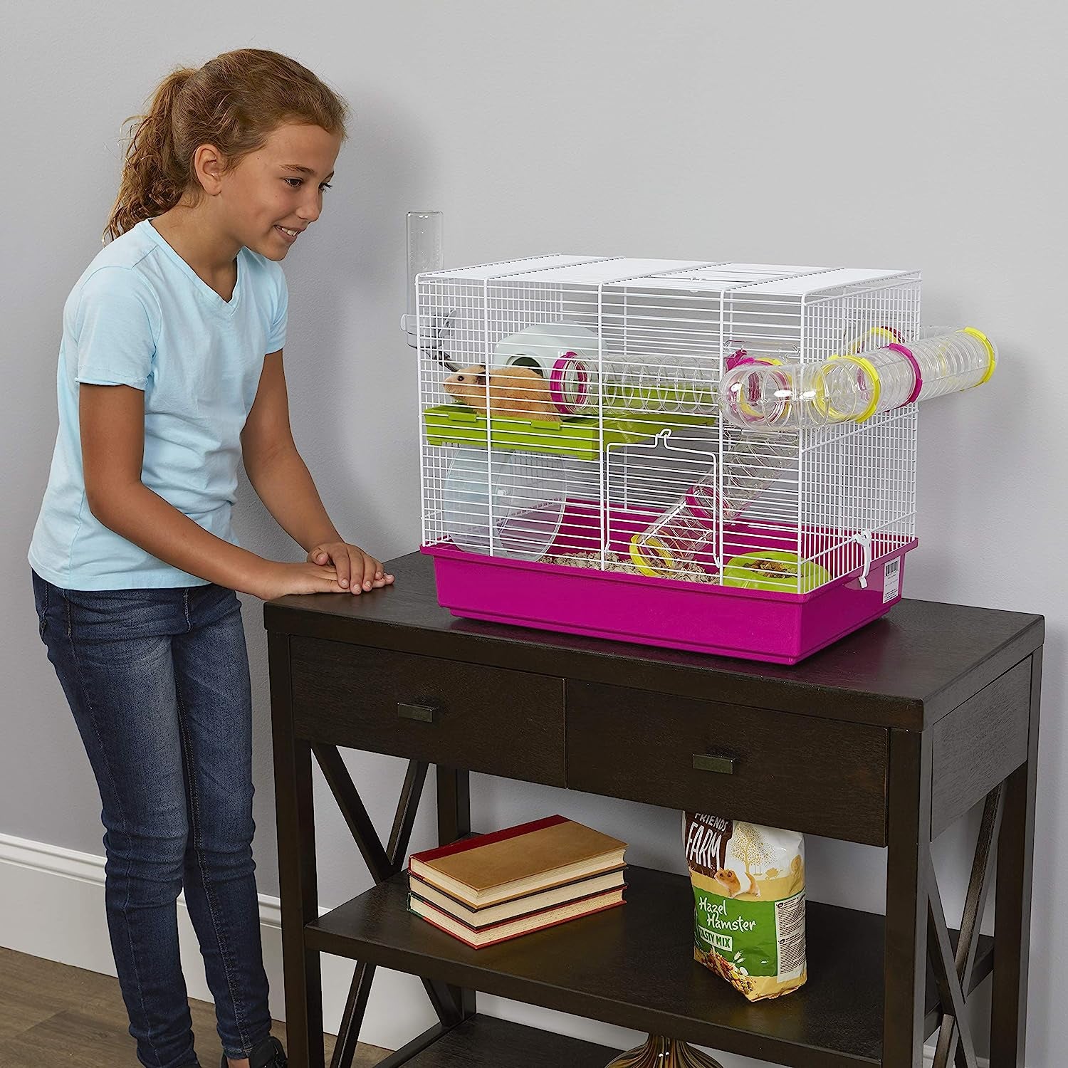 Laura Small Hamster Cage | Fun & Interactive Cage Measures 18.11L X 11.61W X 14.8H & Includes All Accessories